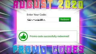 *AUGUST 2020* ALL WORKING PROMO CODES IN ROBLOX!