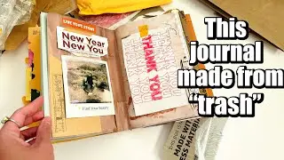 How I made this art journal! Using everyday junk!