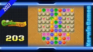Gardenscapes Level 203 - Hard Level - No Boosters - 19 moves (2021)
