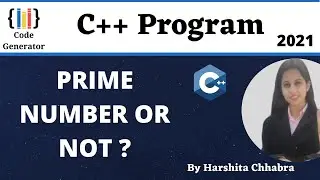 Program To Check Number Is Prime Or Not In C++ | Prime Number Or Not Program in C++ | C++ Program