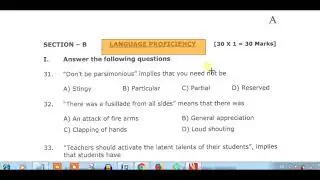TSSPDCL Junior Assistant cum Computer Operator Question Paper