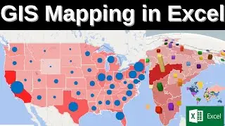 Excel Maps: Choropleth, 3D, Heat map and Time Series Animation