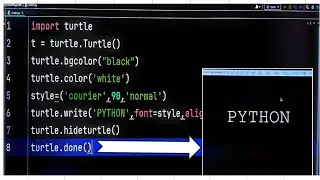 Draw name by using Turtle module in @Python | Beginner's|