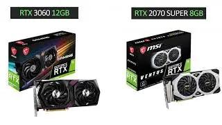 RTX 3060 vs RTX 2070 Super - i7 10700k - Gaming Comparison