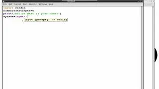 The number guessing game Programming the Pi using Python: Guess the number game Get the player name