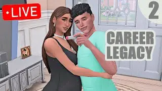 Career Legacy Challenge #2 (Doctor) Building a home for their baby!  | Sims 4 Live Steam