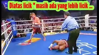 EVANDER HOLYFIELD " dipermalukan di atas ring tinju