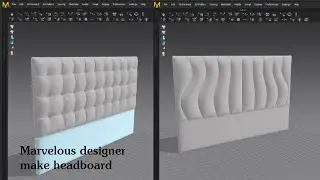Marvelous designer make headboard