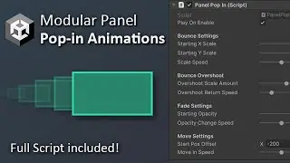 Modular Panel Pop-In Animations in Unity