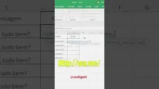 quer mandar mensagem no WhatsApp pelo Excel? vem comigo... #aprenda #exceltricks #exceltips  #excel