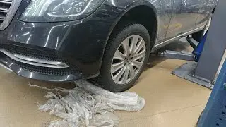 Попадалово на 500  долларов. Кулёк намотало на полуось Mercedes-Benz W222 4 Matic