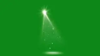 Rays of light Green screen