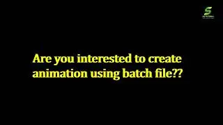 Animated walk using batch file | Learn programming through Command prompt |  |  SS Tutorial Hub