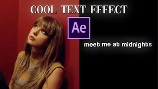 cool text tutorial / after effects