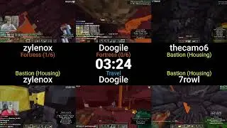 Minecraft 1.16 RSG Speedrun TOP 6 Comparison (June 2023)