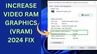 ✅2024 FIX -How to Increase VIDEO RAM GRAPHICS (VRAM) in Windows 11 & 10 | BOOST FPS & PC PERFORMANCE