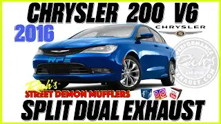 2016 Chrysler 200 v6 Street Demon Cat back Split Dual Exhaust By Rich's