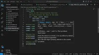 Linked List Node Creation Operation in Python