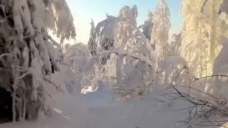 Поездка зимой в мороз на Полюд и Ветлан