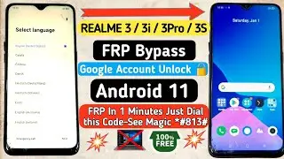 Realme 3/3i/3Pro/3s FRP Bypass |  Realme 3 pro frp bypass | All Realme  Android 9/10/11 | Frp Bypass