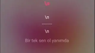 Karaoke Şiir Bir Tek Sen Ol