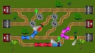 Train Track Maze - Classic Make Puzzle Game - (Level 51 - 58) Gameplay #7