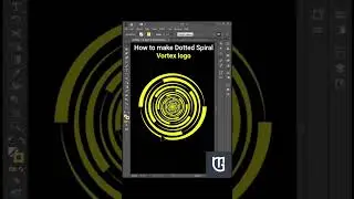 How To Make Dotted Spiral Vortex Logo In Adobe Illustrator #shorts #youtubeshorts