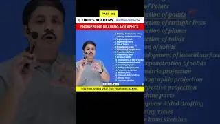 BASIC OF ENGINEERING DRAWING & ENGINEERING GRAPHICS PART 5 #shorts #tiklesacademy #engineering