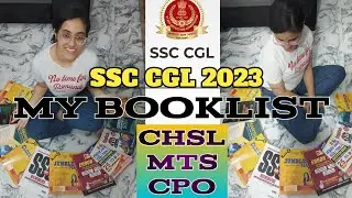 My booklist for SSC CGL 2023📚|CGL/CHSL/MTS/CPO|Complete Books for SSC EXAM|#ssc#cgl#ssccgl#chsl#exam