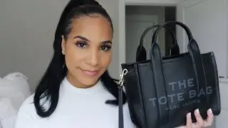 MARC JACOBS MINI LEATHER TOTE BAG REVIEW | MARC JACOBS THE LEATHER MINI TRAVELER TOTE BAG