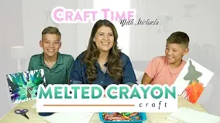 Melted Crayon Craft | Craft Time with Michaela