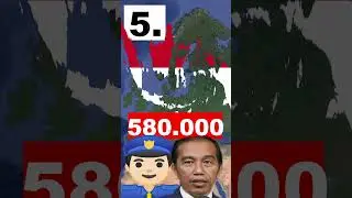 Countries with the Most Police #shorts  #geography #mapping