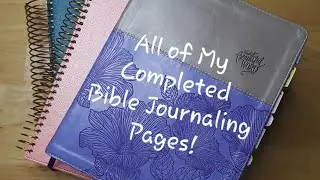 All of My Completed Bible Journaling Pages.