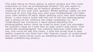 What time do I need to start getting ready on my wedding day