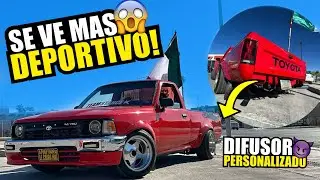INSTALAMOS DIFUSOR DE AIRE Trasero para PICKUP TOYOTA 22r  | STANCE TRUCK