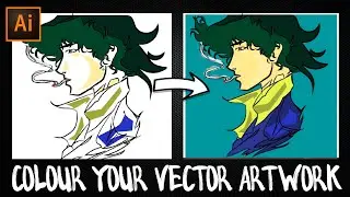 Add Colour to your vector art in Adobe Illustrator | Coloring Linework /Outlines | Part-2