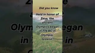 MOST Interesting Facts_ Olympic Games- Sacred Origins #facts #factshorts #olympics #zeus
