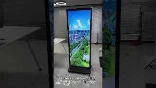 75 inch Floor Stand 4K LCD Digital Signage Advertising Display Kiosk