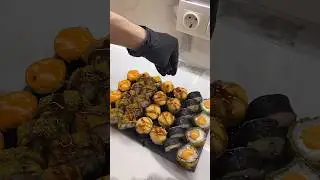Острый запечённый РОЛЛ с КРАБОМ / Spicy baked ROLL with CRAB#cooking #food #sushi #cookingfood