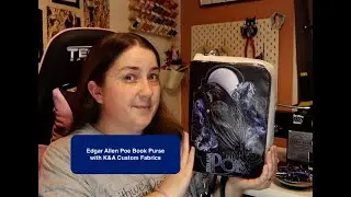 The Raven book purse by K&A Custom Fabrics
