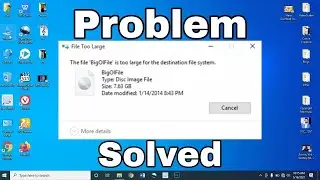 How to Fix: File is too large for the destination file system 2021 || can't copy large file to usb
