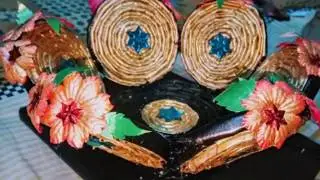 How To Make Designer Paper Basket from old newspapers