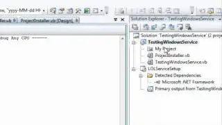 How to work with Windows Service
