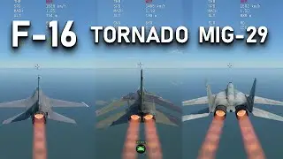 F-16, MIG-29, TORNADO?!!  WHICH ONE IS BETTER?!!! Thruster Speed Test  ▶ War Thunder
