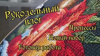 Предновогодний рукодельный влог: готовая работа и новый набор. Вышивка крестом
