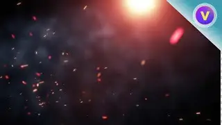 Fire Particles Background With Smoke Effect  | Animation | Free Footage