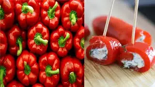 ПОЛЕЗНАЯ И ВКУСНАЯ ЗАКУСКА ДЛЯ ЛЮБОГО ПРАЗДНИКА|РУЛЕТИКИ ИЗ ПЕЧЕНОГО ПЕРЦА