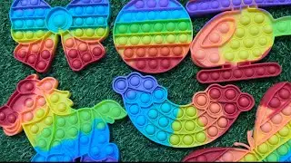 🌈ASMR Pop It Toy, Very Human Happiness Is So Simple #popit #asmr #fidget #satisfying 💖50