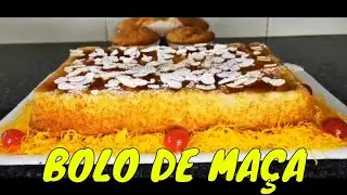 INCRÍVEL BOLO DE MAÇÃ | Bem diferente, lindo e muito gostoso 😋