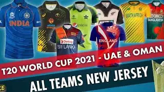 T20 world cup 2021. All teams jerseys.